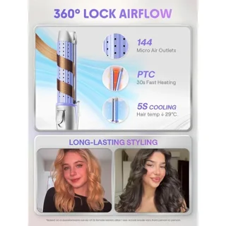 حالت دهنده مو شیگلم Cool Lock Airflow pro | سایز 25 میلی متر