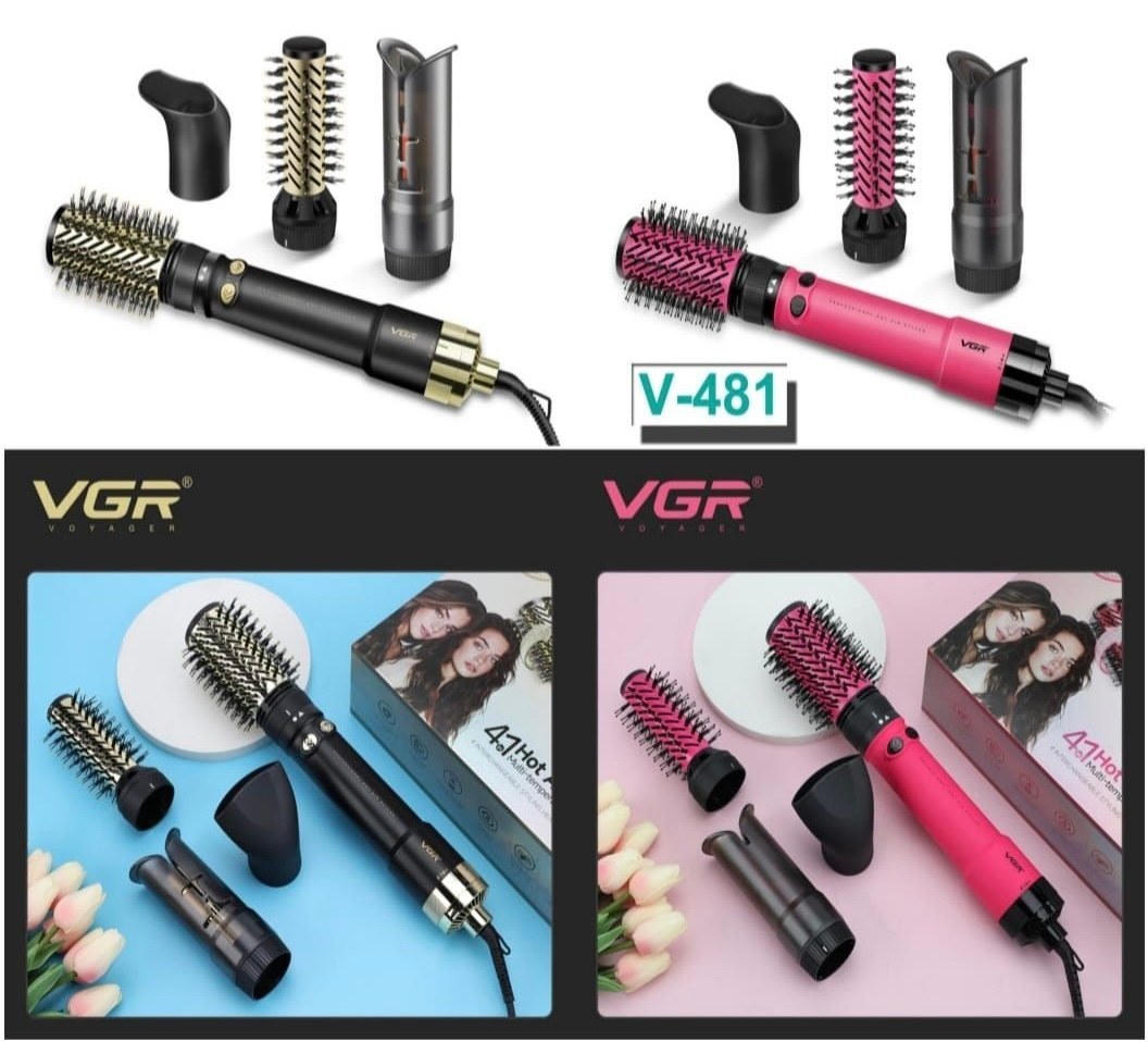 سشوار و استایلر چرخشی وی جی آر مدل V481 با باد سرد