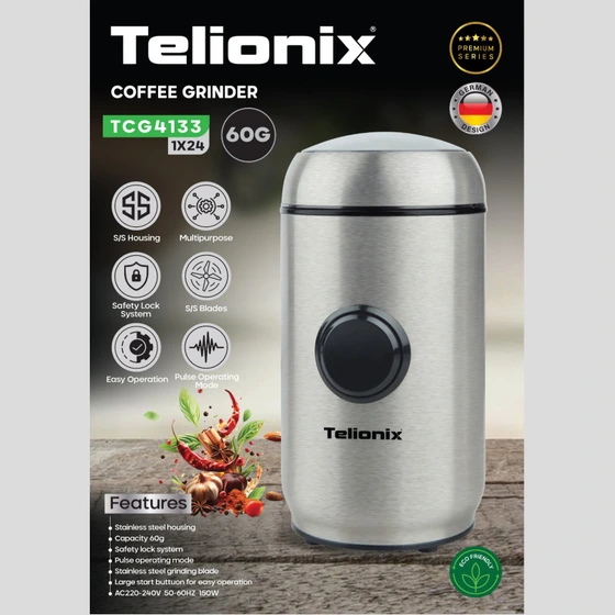 آسیاب 60 گرمی ادویه جات تلیونیکس مدل TCG4133
