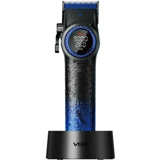اصلاح حرفه ای سرماشین و صورت وی جی آر مدل V-001 Blue edition